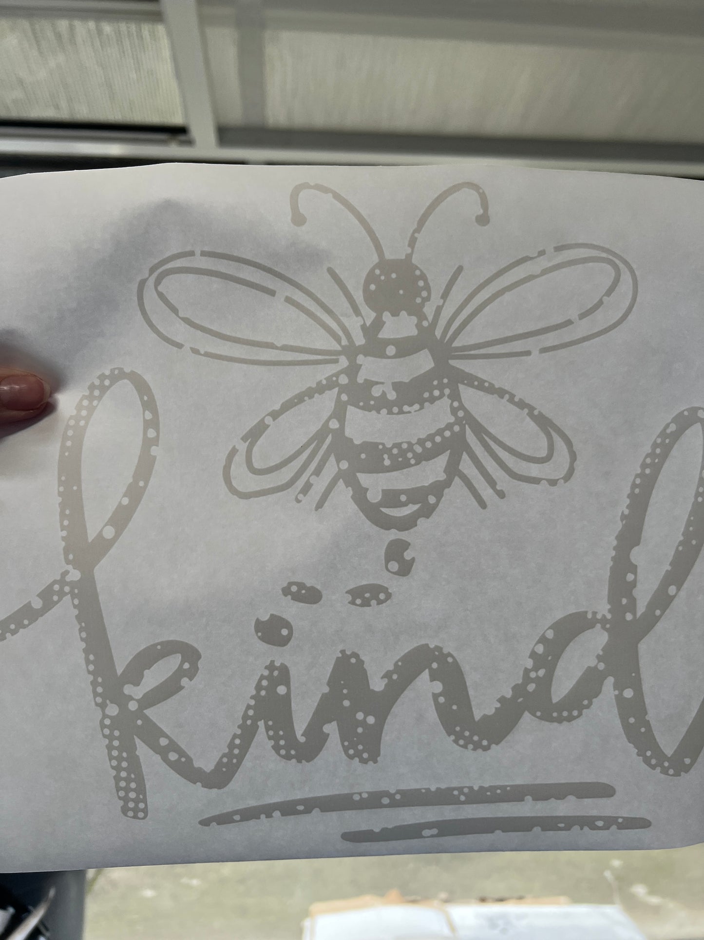 Bee kind (white writing)