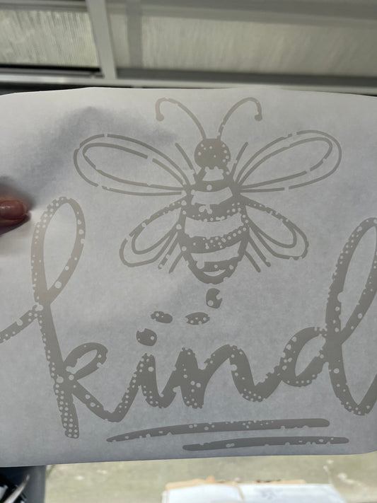 Bee kind (white writing)