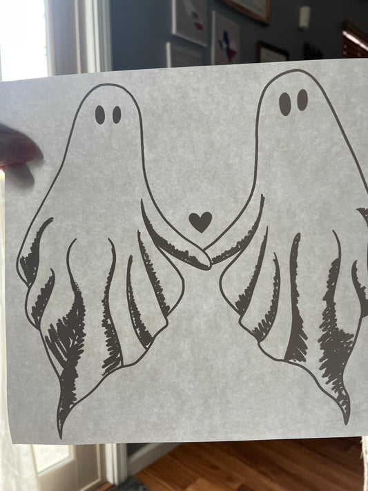 Love ghosts (black writing)