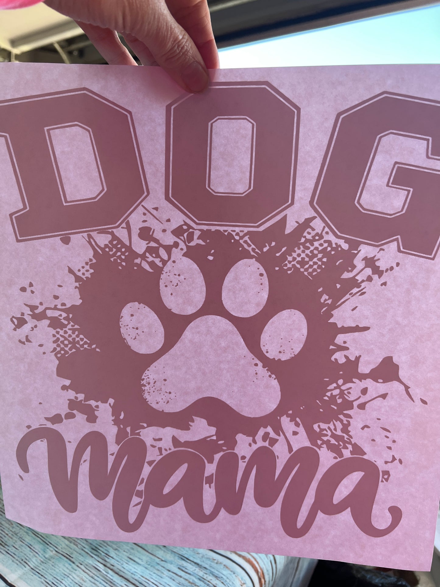 Dog mama (black writing