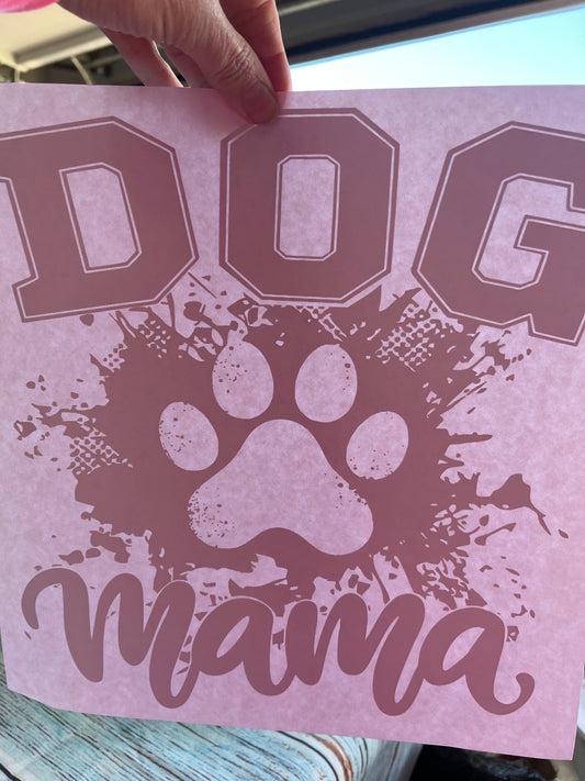 Dog mama (black writing