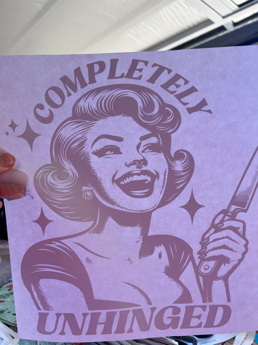 Completely unhinged (black)