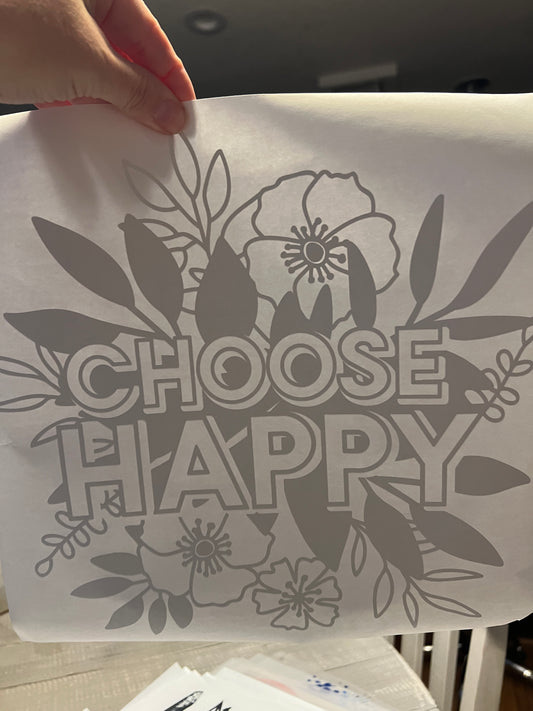Choose happy (black)
