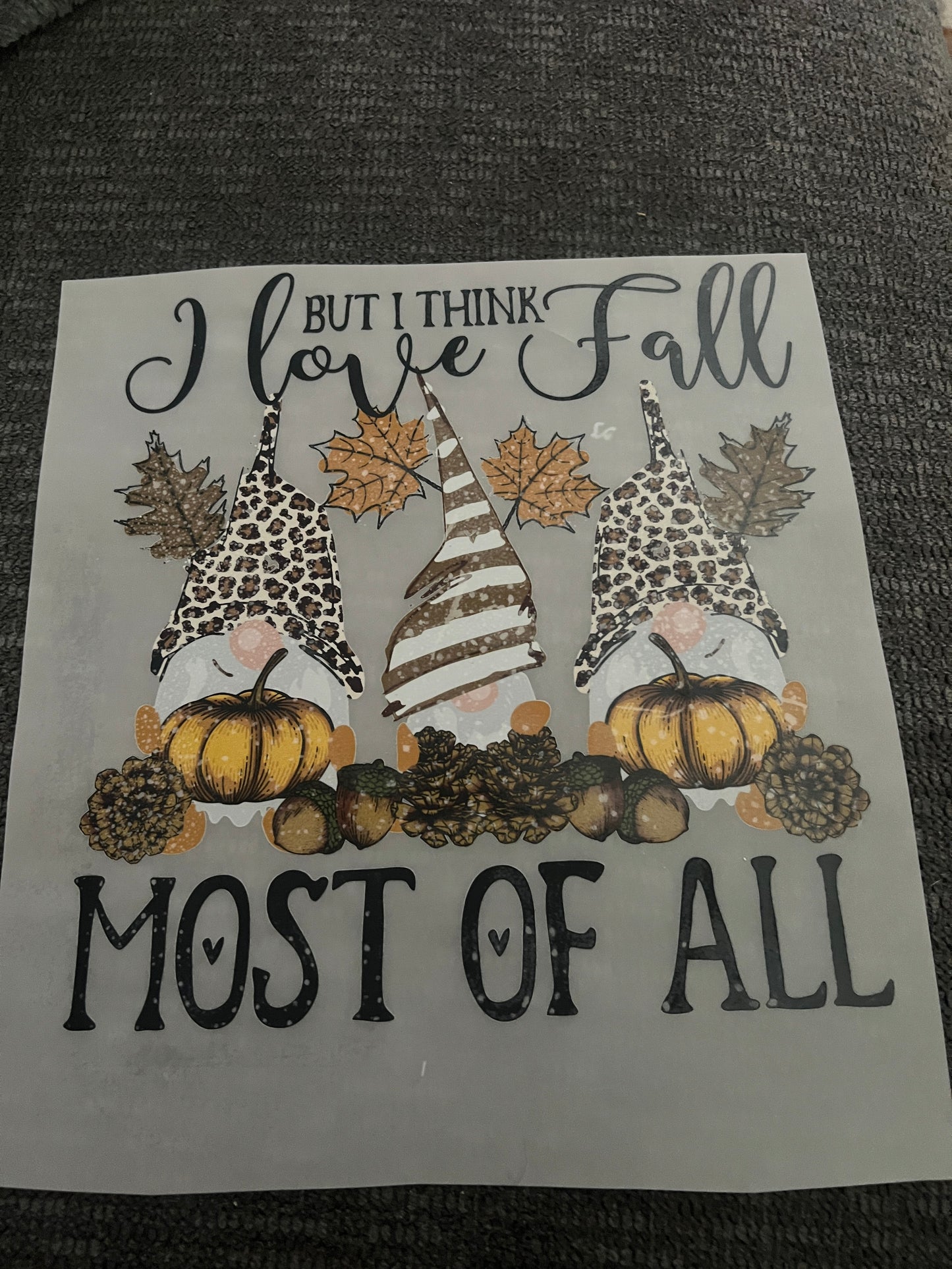 I love fall most of all