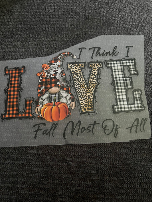 I think i love fall most of all. Gnome