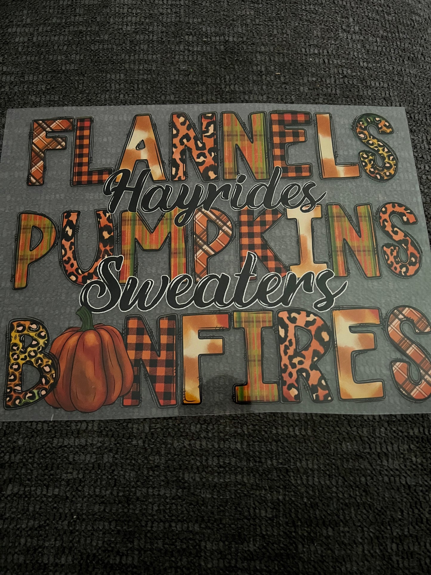 Flannels. Hayrides pumpkins sweaters