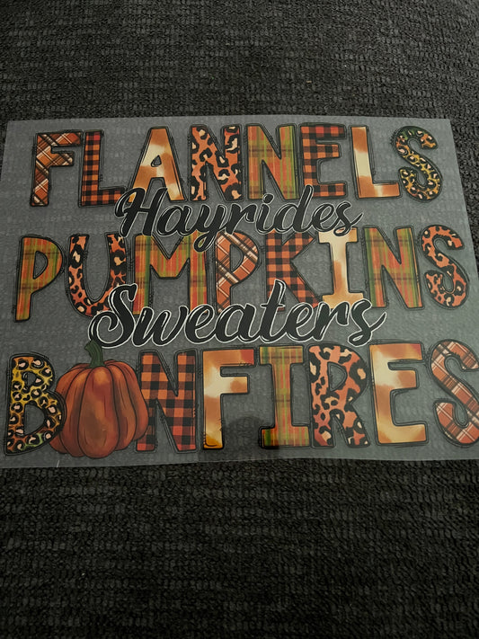 Flannels. Hayrides pumpkins sweaters