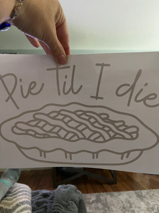 Pie until i die (black)