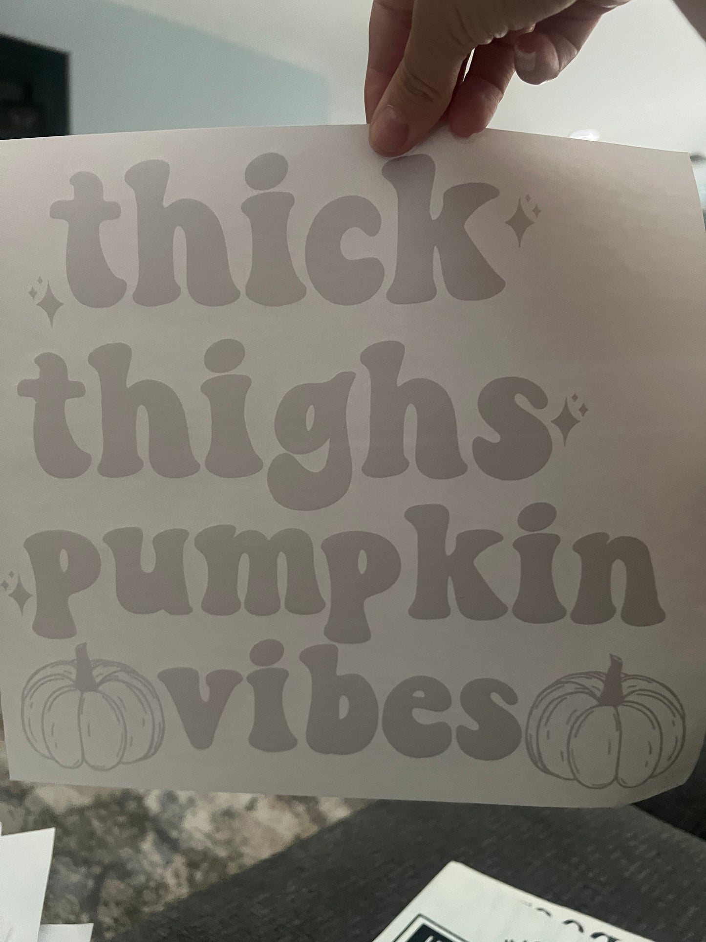 Thick thighs pumpkin vibes