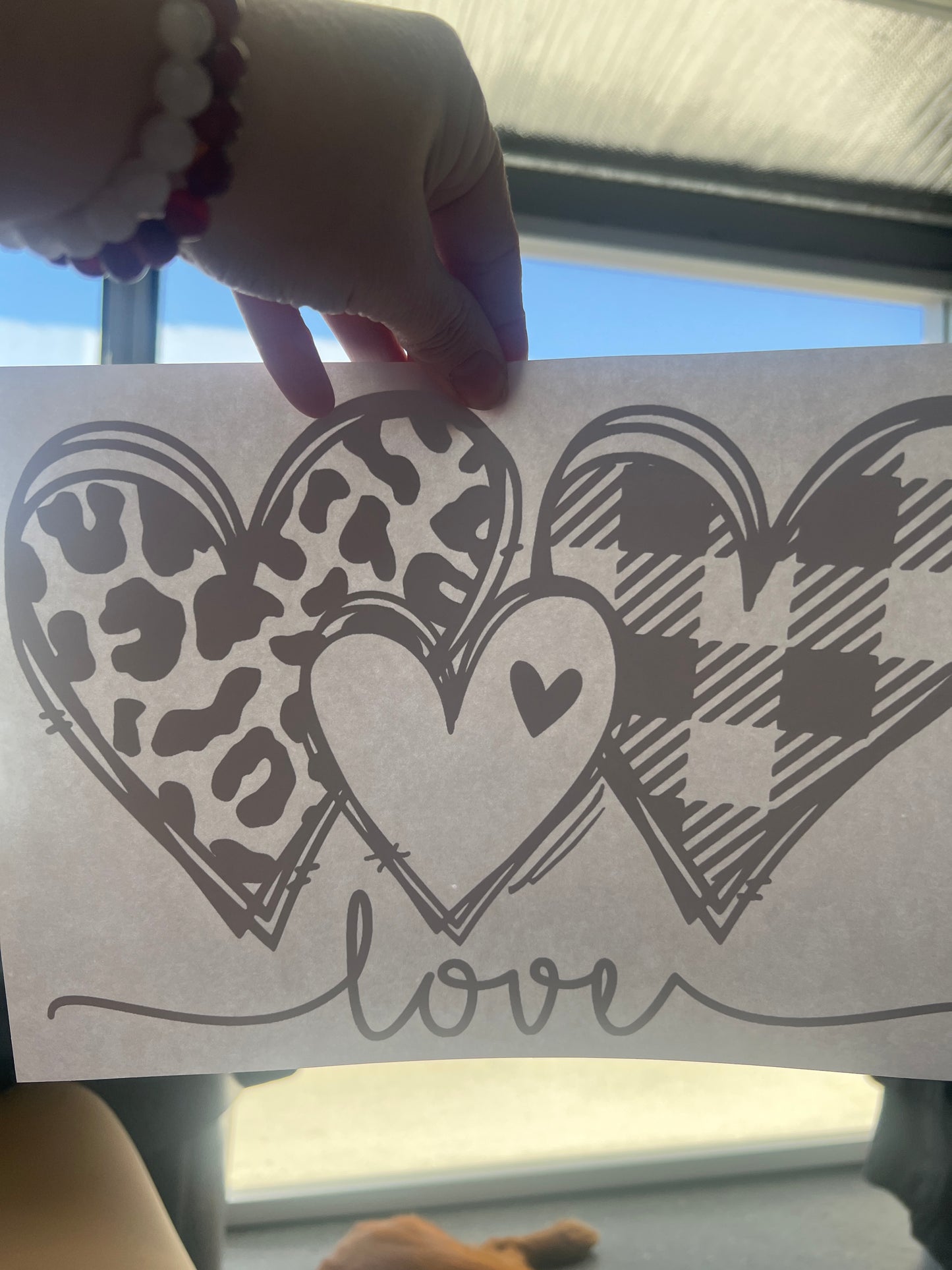 Hearts. Love (black)