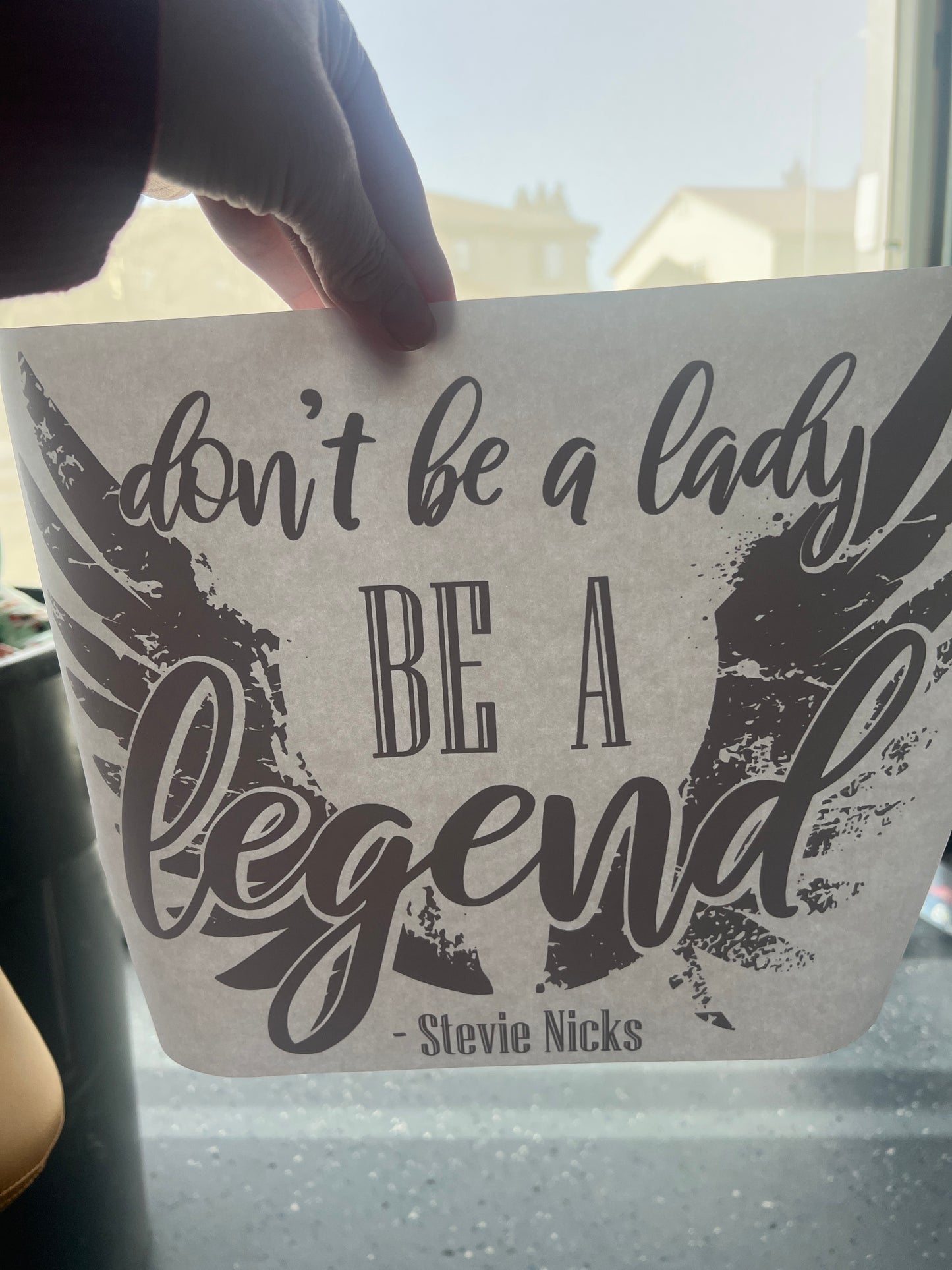 Don’t be a girl be a legend (black)