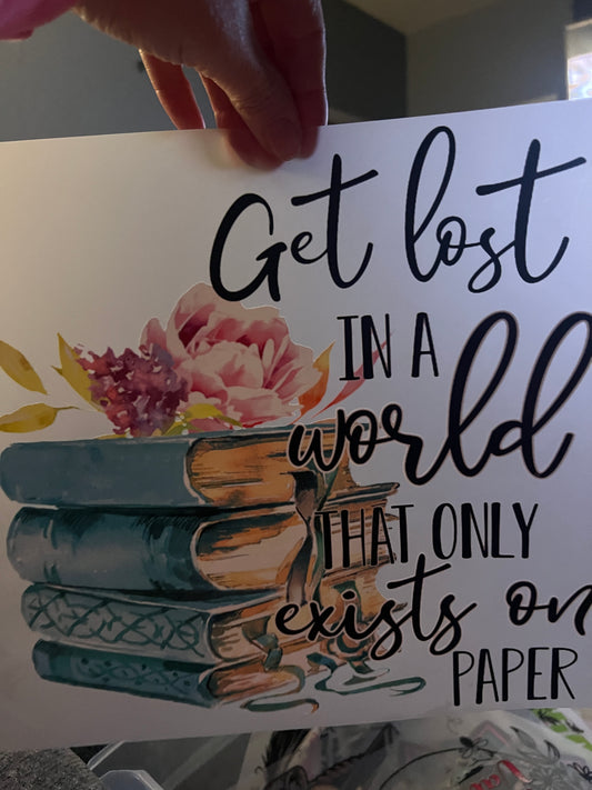 Get lost in a world that only exist on paper