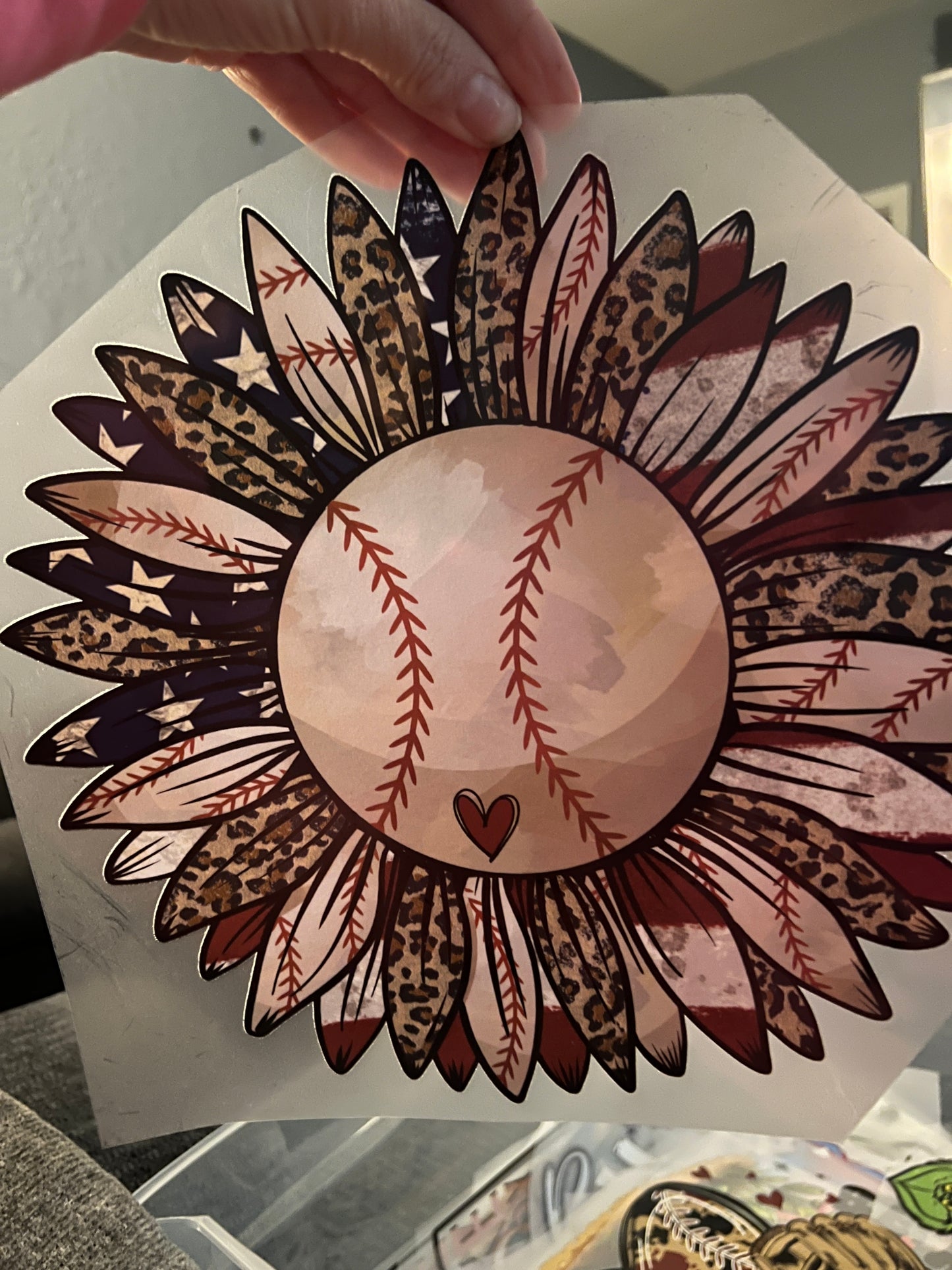 Baseball sunflower