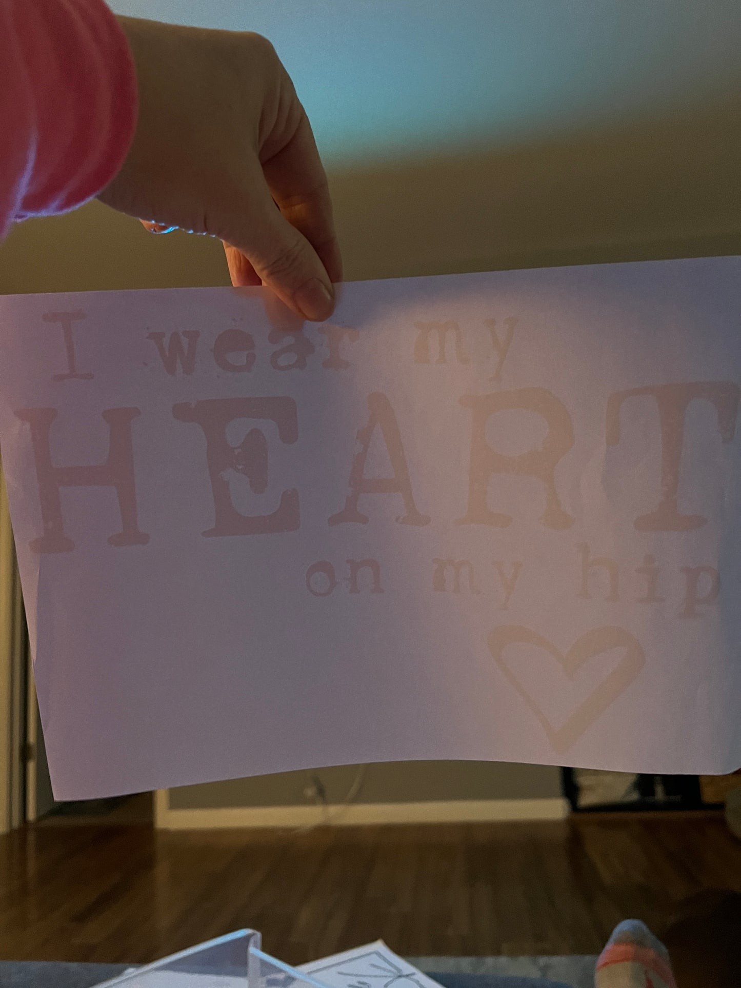 I wear my heart on my hip (white)