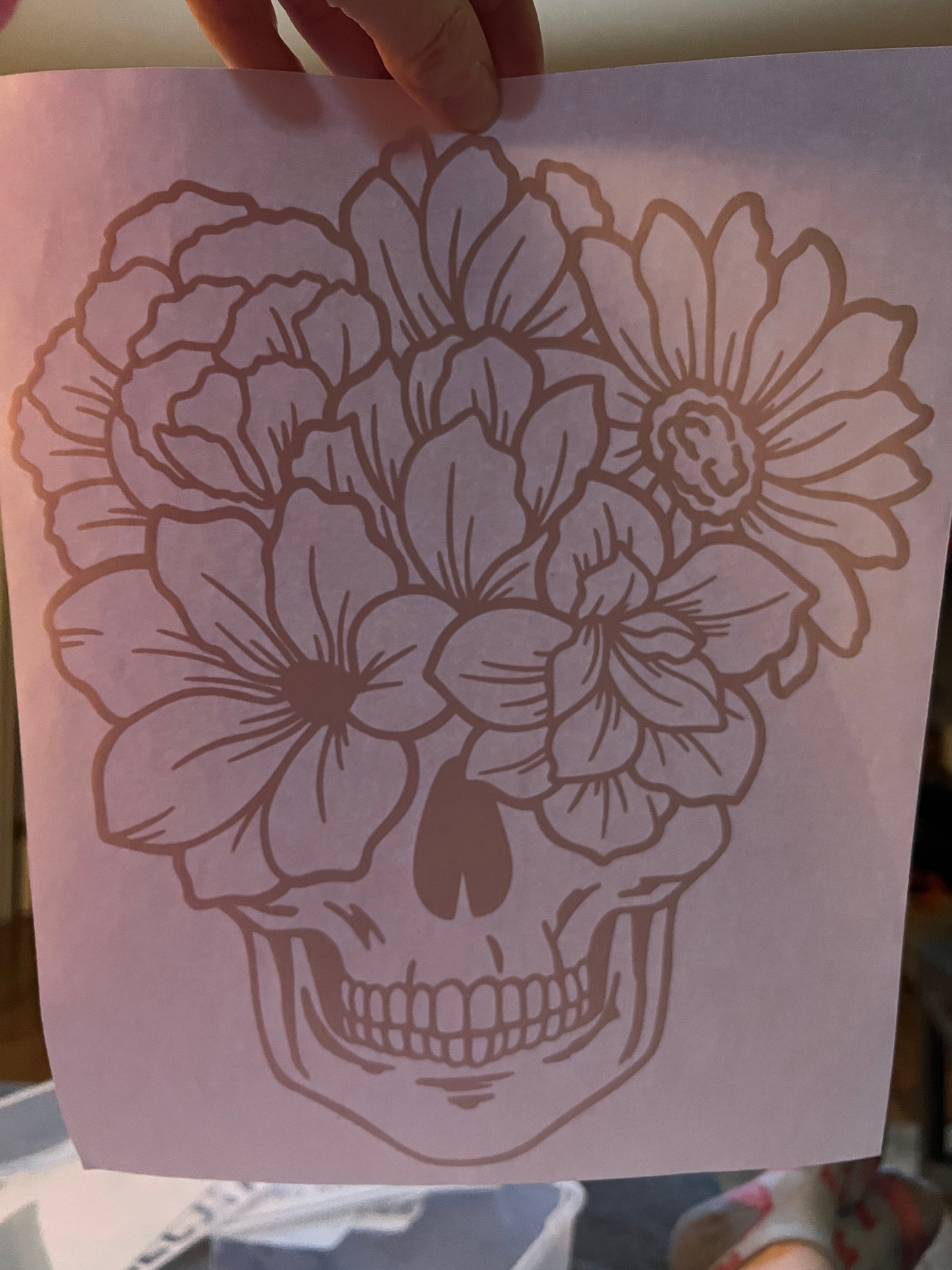 Floral skull (black)