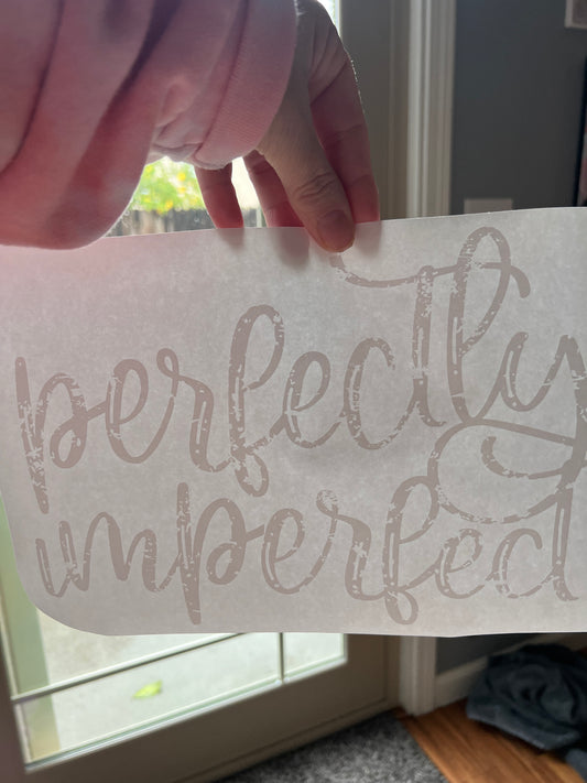 Perfectly imperfect (white)