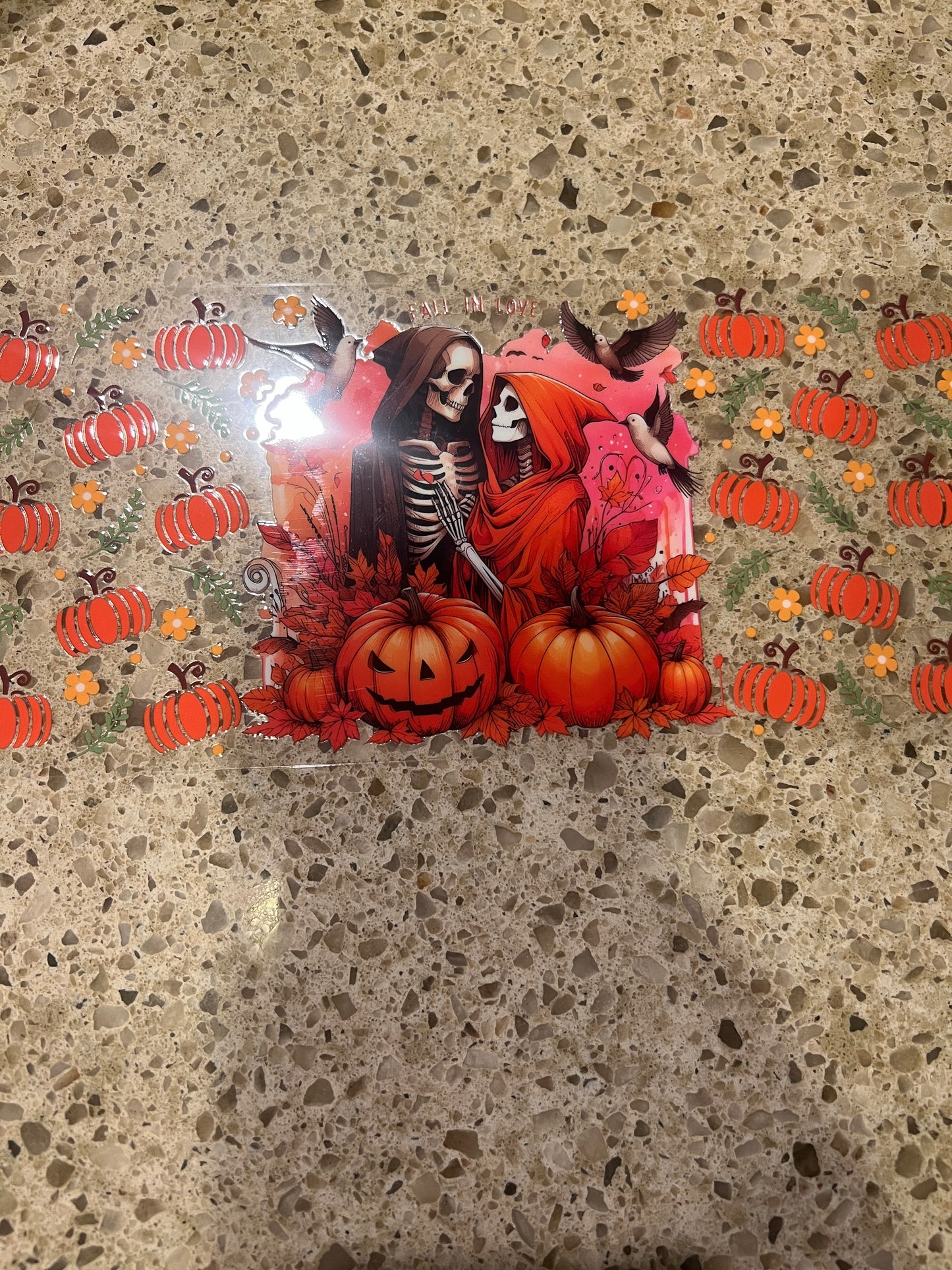 Skeletons and pumpkins