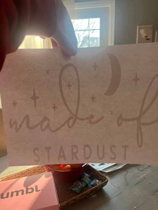 Made of stardust (white)