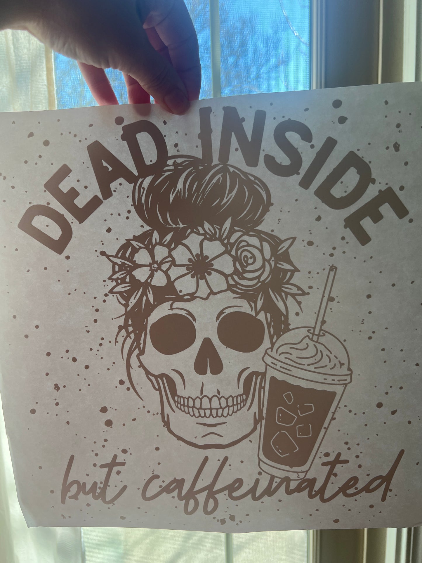 Dead inside but caffeinated (black)