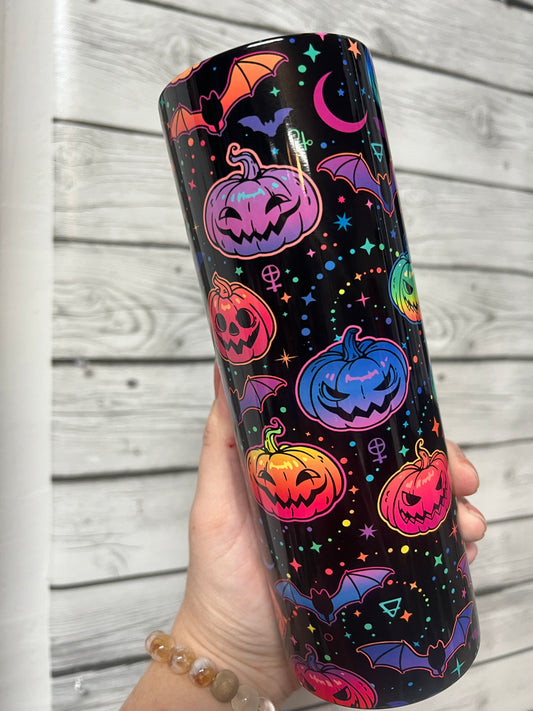 Colorful jack-o’-lantern